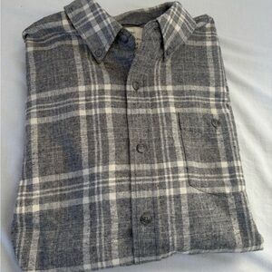 Gray Weathenproofo Plaid Men's Shirt